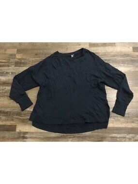 Sweaty Betty Womens XL Navy Blue Athletic Sweatshirt Pullover